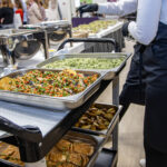 catering buffet for events in the restaurant. catering in the restaurant