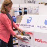 A Person Safely Disposing of Medication in a CVS location