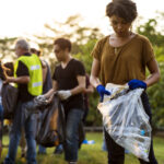 Group of diversity people volunteen charity project